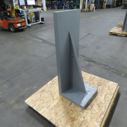 47-1/2x 17-7/16" W x 18" T Webbed Steel Angle Plate Set Up Fixture 2-1/4" Thick