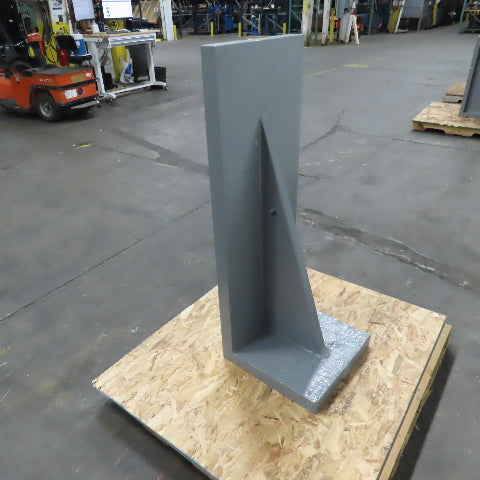 47-1/2x 17-7/16" W x 18" T Webbed Steel Angle Plate Set Up Fixture 2-1/4" Thick