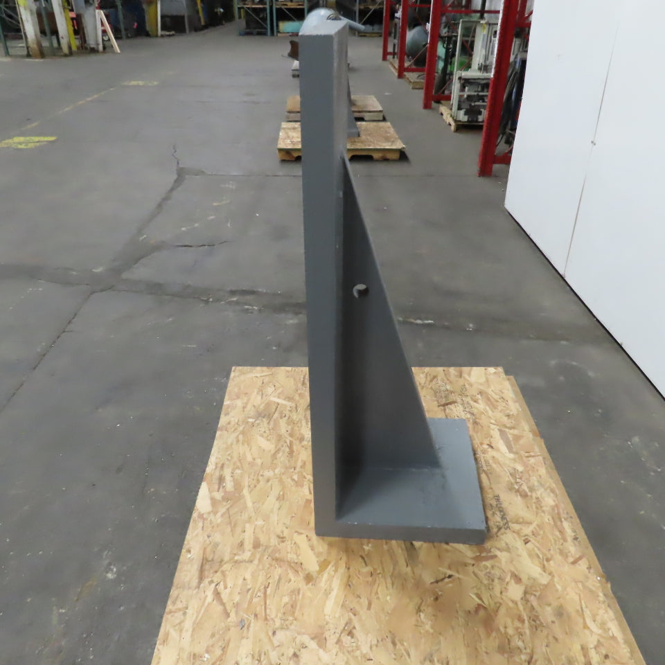 47-1/2x 17-7/16" W x 18" T Webbed Steel Angle Plate Set Up Fixture 2-1/4" Thick