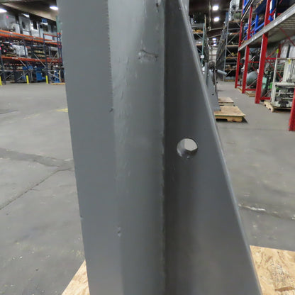 47-1/2x 17-7/16" W x 18" T Webbed Steel Angle Plate Set Up Fixture 2-1/4" Thick