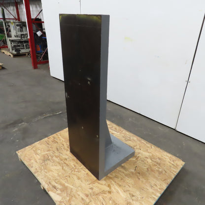 47-1/2x 17-7/16" W x 18" T Webbed Steel Angle Plate Set Up Fixture 2-1/4" Thick