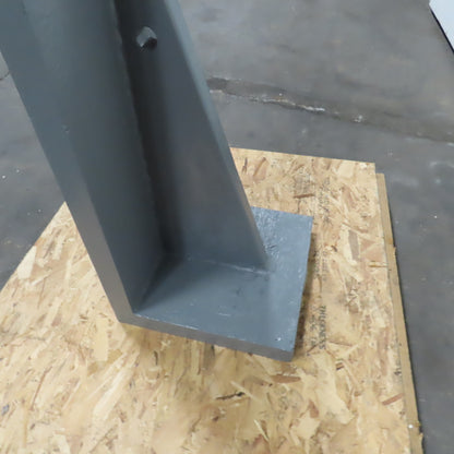 47-1/2x 17-7/16" W x 18" T Webbed Steel Angle Plate Set Up Fixture 2-1/4" Thick