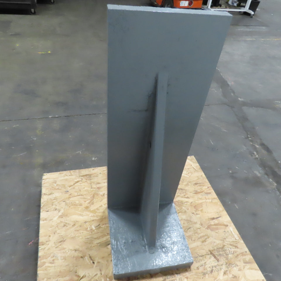 47-1/2x 17-7/16" W x 18" T Webbed Steel Angle Plate Set Up Fixture 2-1/4" Thick