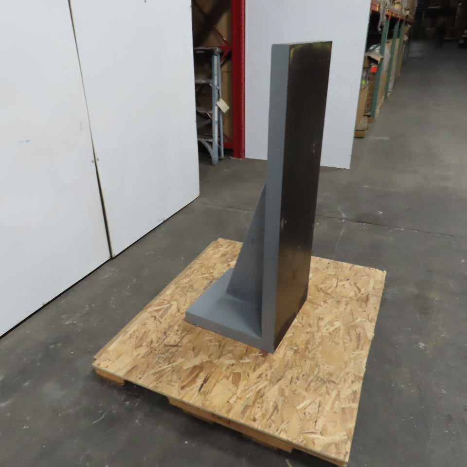 47-1/2x 17-7/16" W x 18" T Webbed Steel Angle Plate Set Up Fixture 2-1/4" Thick