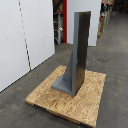 47-1/2x 17-7/16" W x 18" T Webbed Steel Angle Plate Set Up Fixture 2-1/4" Thick