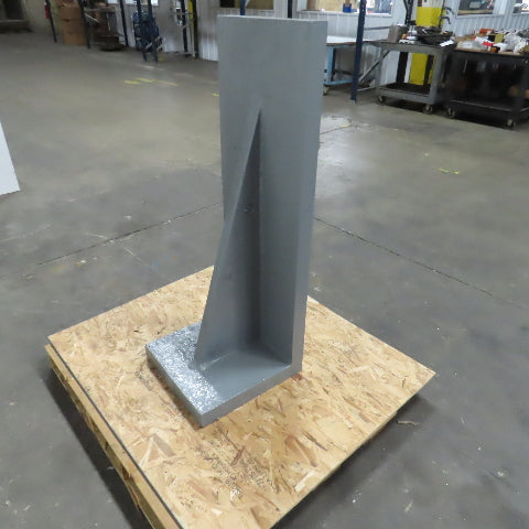 47-1/2x 17-7/16" W x 18" T Webbed Steel Angle Plate Set Up Fixture 2-1/4" Thick
