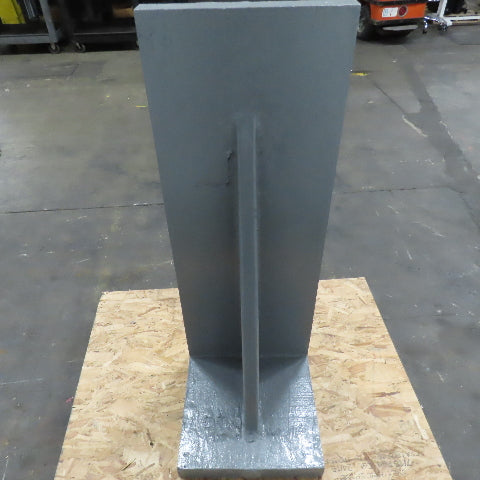47-1/2x 17-7/16" W x 18" T Webbed Steel Angle Plate Set Up Fixture 2-1/4" Thick