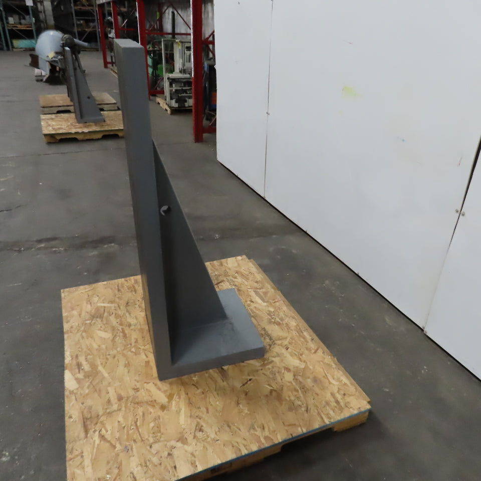 47-1/2x 17-7/16" W x 18" T Webbed Steel Angle Plate Set Up Fixture 2-1/4" Thick
