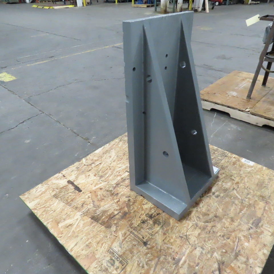 36-1/4x18-1/8 W x 13-3/4" T Webbed Steel Angle Plate Set Up Fixture 1-3/4" Thick