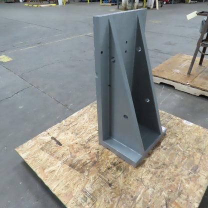 36-1/4x18-1/8 W x 13-3/4" T Webbed Steel Angle Plate Set Up Fixture 1-3/4" Thick