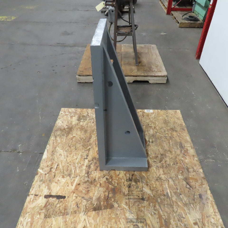36-1/4x18-1/8 W x 13-3/4" T Webbed Steel Angle Plate Set Up Fixture 1-3/4" Thick