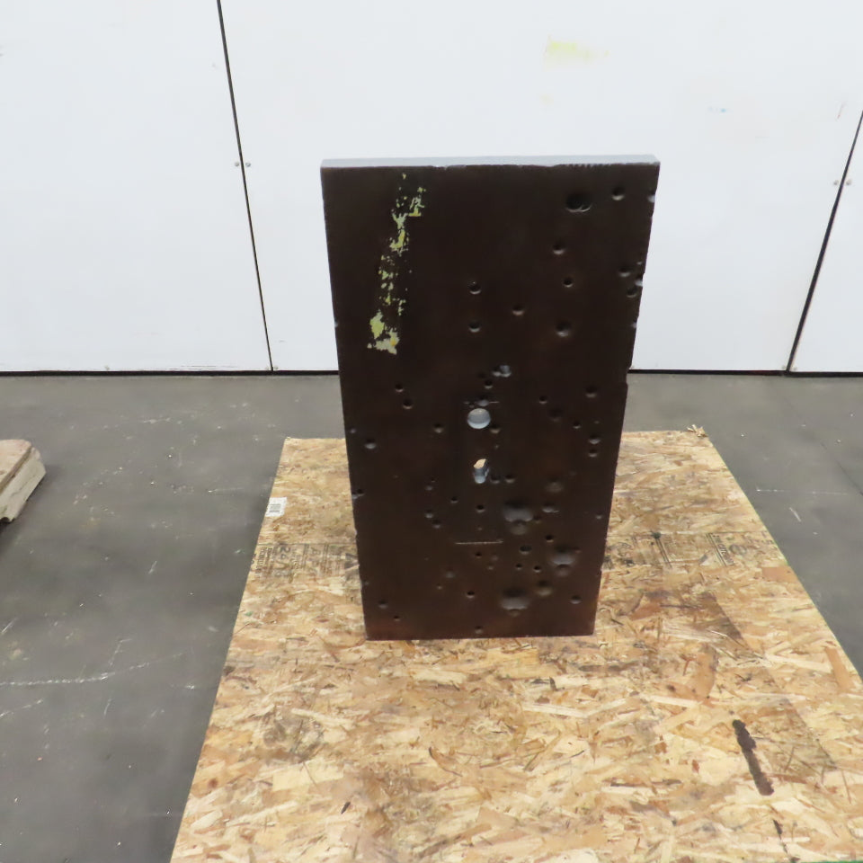 36-1/4x18-1/8 W x 13-3/4" T Webbed Steel Angle Plate Set Up Fixture 1-3/4" Thick