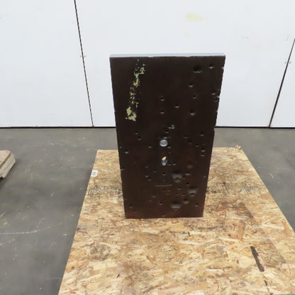 36-1/4x18-1/8 W x 13-3/4" T Webbed Steel Angle Plate Set Up Fixture 1-3/4" Thick