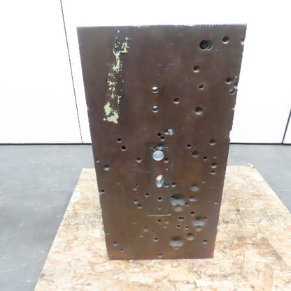 36-1/4x18-1/8 W x 13-3/4" T Webbed Steel Angle Plate Set Up Fixture 1-3/4" Thick