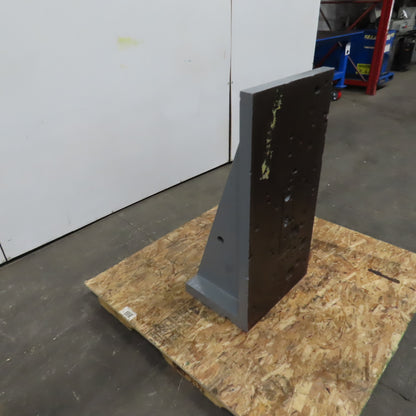 36-1/4x18-1/8 W x 13-3/4" T Webbed Steel Angle Plate Set Up Fixture 1-3/4" Thick