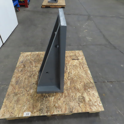 36-1/4x18-1/8 W x 13-3/4" T Webbed Steel Angle Plate Set Up Fixture 1-3/4" Thick