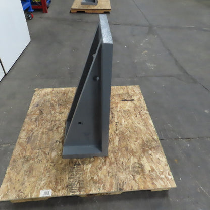 36-1/4x18-1/8 W x 13-3/4" T Webbed Steel Angle Plate Set Up Fixture 1-3/4" Thick