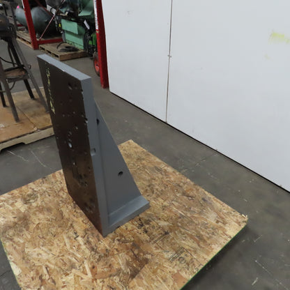 36-1/4x18-1/8 W x 13-3/4" T Webbed Steel Angle Plate Set Up Fixture 1-3/4" Thick
