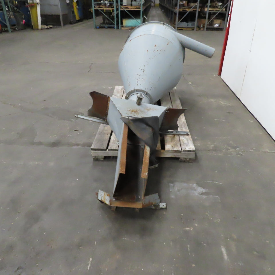 Open Top Cyclone Funnel Hopper Bulk Material Feeder Receiver 5"Intake 1/4" Walls
