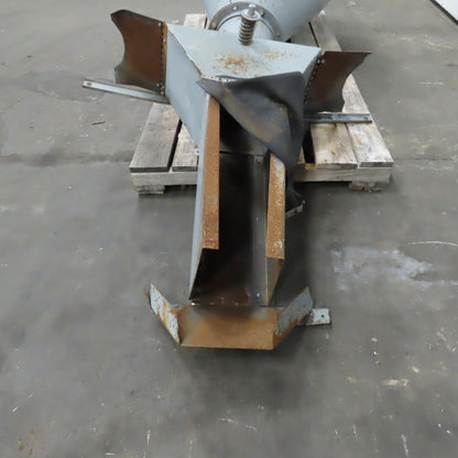 Open Top Cyclone Funnel Hopper Bulk Material Feeder Receiver 5"Intake 1/4" Walls