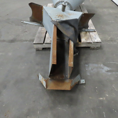 Open Top Cyclone Funnel Hopper Bulk Material Feeder Receiver 5"Intake 1/4" Walls