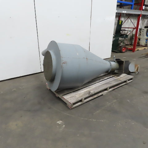 Open Top Cyclone Funnel Hopper Bulk Material Feeder Receiver 5"Intake 1/4" Walls