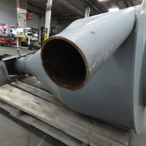 Open Top Cyclone Funnel Hopper Bulk Material Feeder Receiver 5"Intake 1/4" Walls