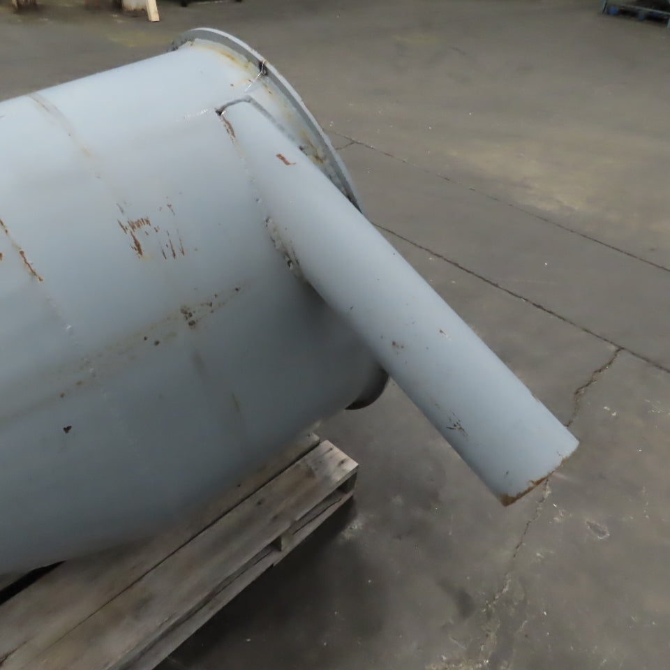 Open Top Cyclone Funnel Hopper Bulk Material Feeder Receiver 5"Intake 1/4" Walls