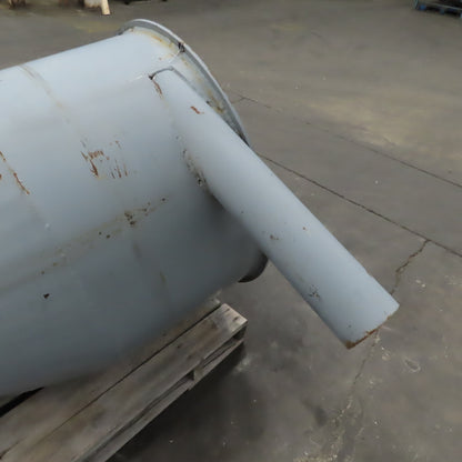 Open Top Cyclone Funnel Hopper Bulk Material Feeder Receiver 5"Intake 1/4" Walls