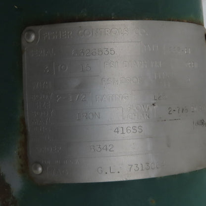 Fisher Control Type 667-ET Size 40 Pneumatic Actuator w/2-1/2" Flange Valve