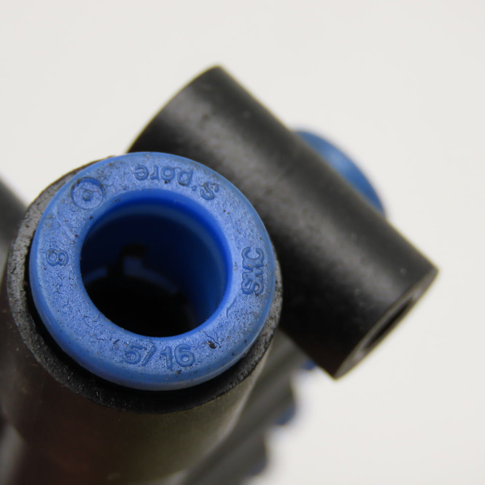Festo 12 Port Push To Connect Manifold Inlet Port 5/16" 10 Port Outlet 5/32"