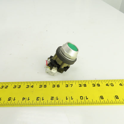 Eaton HT8A 1273C46H01 Green Momentary Contact Push Button Switch 600VAC