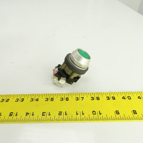 Eaton HT8A 1273C46H01 Green Momentary Contact Push Button Switch 600VAC