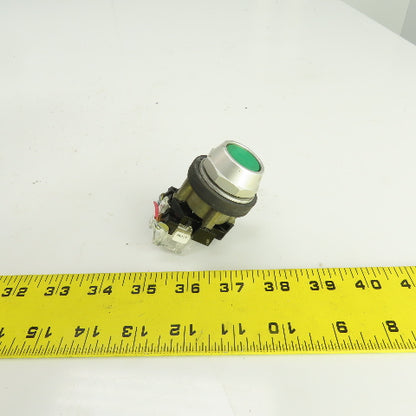 Eaton HT8A 1273C46H01 Green Momentary Contact Push Button Switch 600VAC