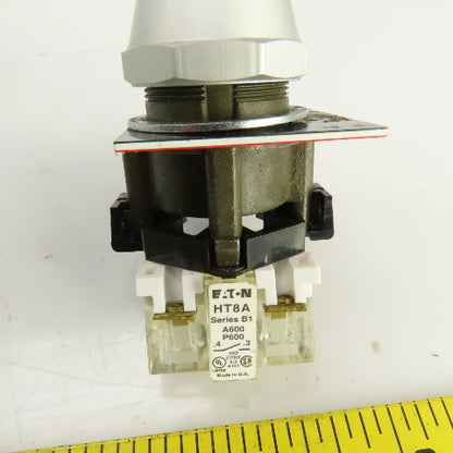 Eaton HT8A 1273C46H01 Black Momentary Contact Push Button Switch 600VAC
