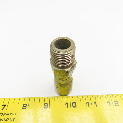 1/2"-14 (-8) NPSM Male Swivel x 1/2" (-8) Hose Crimp Hydraulic Straight Fitting