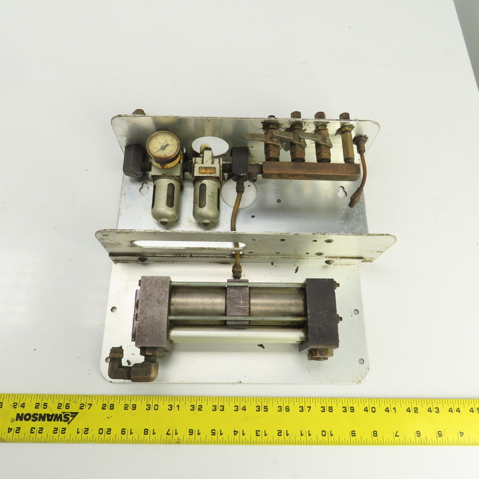 LSP Industries P-725 Pneumatic Air Booster Assembly W/FRL & Mount