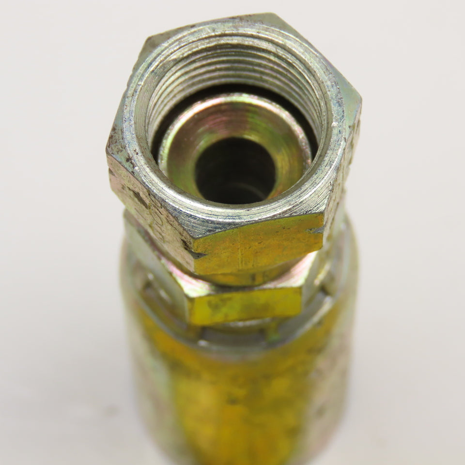 9/16"-18 (-6) JIC Female Swivel x 3/8"(-6) Hose Crimp Hydraulic Fitting