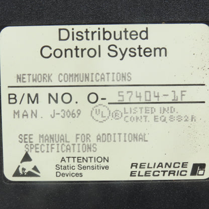 Reliance Electric 57404A 57404-1F Network Communications Module Card PLC