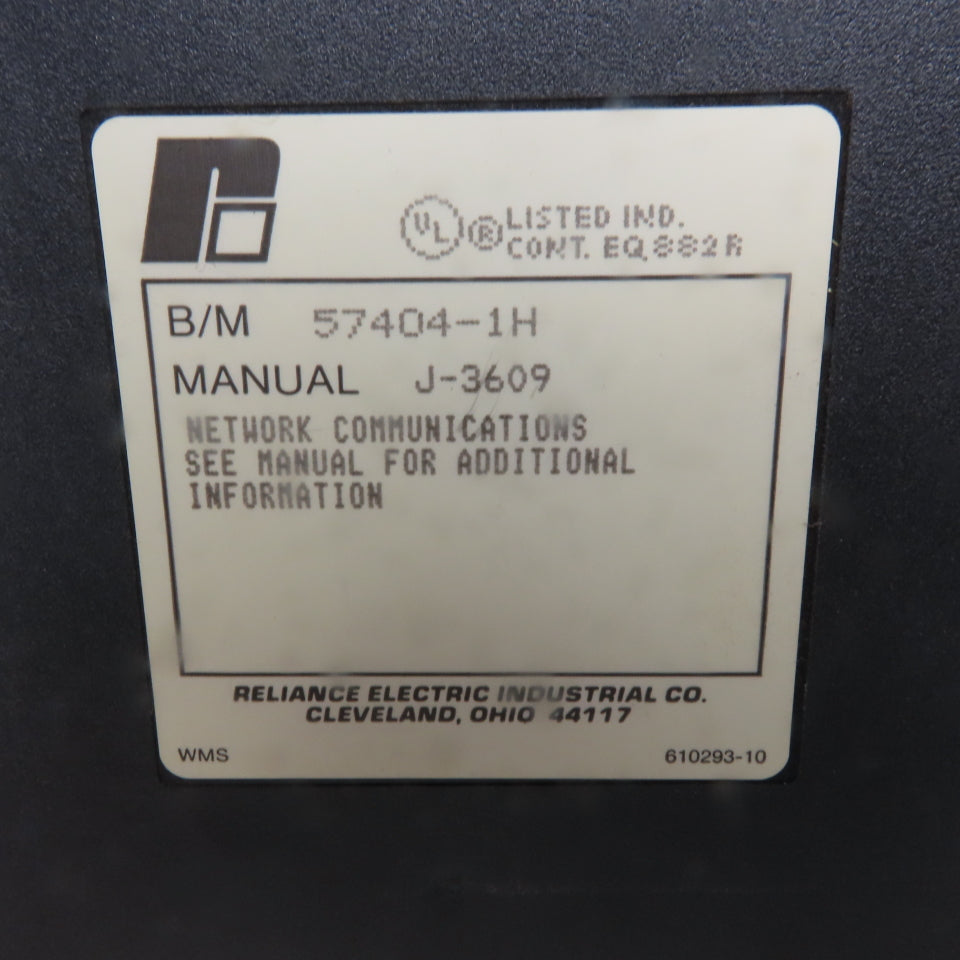 Reliance Electric 57404A 57404-1H Network Communications Module Card PLC
