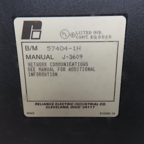 Reliance Electric 57404A 57404-1H Network Communications Module Card PLC