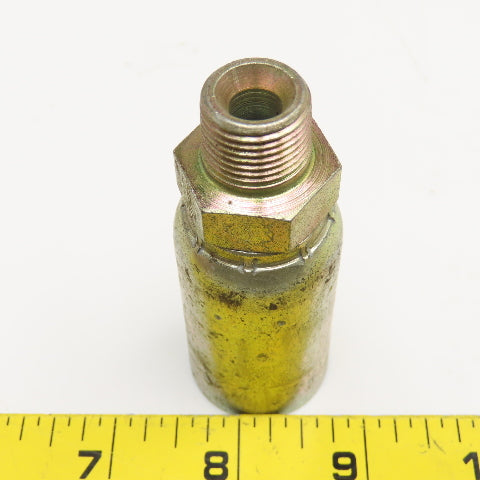 5/8"-18 (-6) SAE Male Non Swivel x 5/8" (-10) Hose Crimp Hydraulic Fitting