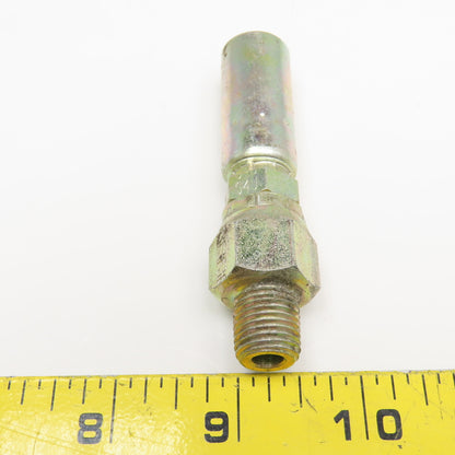 1/4"-18 (-4) Male NPSM Swivel x 1/4" (-4) Hose Crimp Hydraulic Fitting