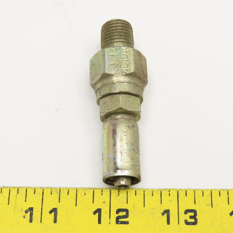 1/4"-18 (-4) Male NPSM Swivel x 1/4" (-4) Hose Crimp Hydraulic Fitting