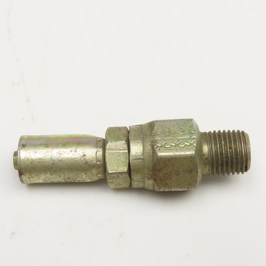 1/4"-18 (-4) Male NPSM Swivel x 1/4" (-4) Hose Crimp Hydraulic Fitting