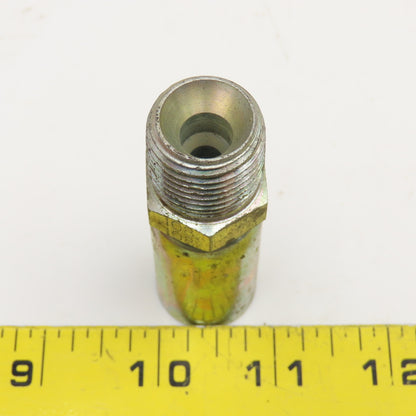 1/2"-14 (-8) NPSM Male Non Swivel x 3/8" (-6) Hose Crimp Hydraulic Fitting