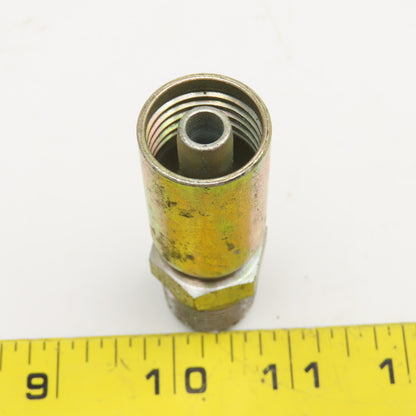 1/2"-14 (-8) NPSM Male Non Swivel x 3/8" (-6) Hose Crimp Hydraulic Fitting