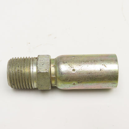 1/2"-14 (-8) NPSM Male Non Swivel x 3/8" (-6) Hose Crimp Hydraulic Fitting