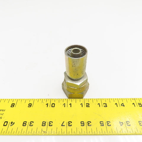 1-5/16"-12 (-16) JIC Female Swivel x 1/2" (-8) Hose Hydraulic Crimp Fitting