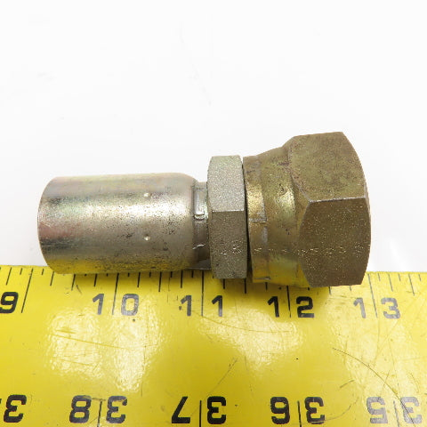 1-5/16"-12 (-16) JIC Female Swivel x 1/2" (-8) Hose Hydraulic Crimp Fitting